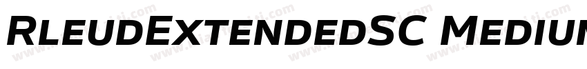 RleudExtendedSC Medium字体转换